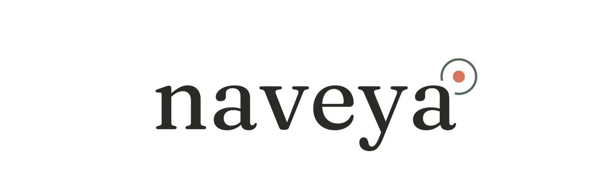 Naveya wordmark with symbol, ink